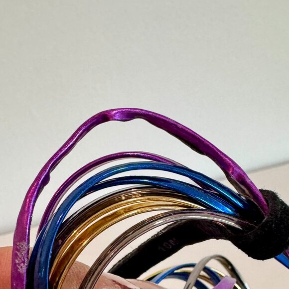 JEFFREY CAMPBELL Andrea Metallic Rainbow Disco Platform (RARE!) - Picture 16 of 16